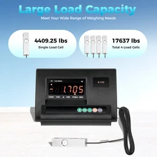 2.5T/5000lb Stainless Steel Weighing Indicator 4-wire Junction Box Scale Load