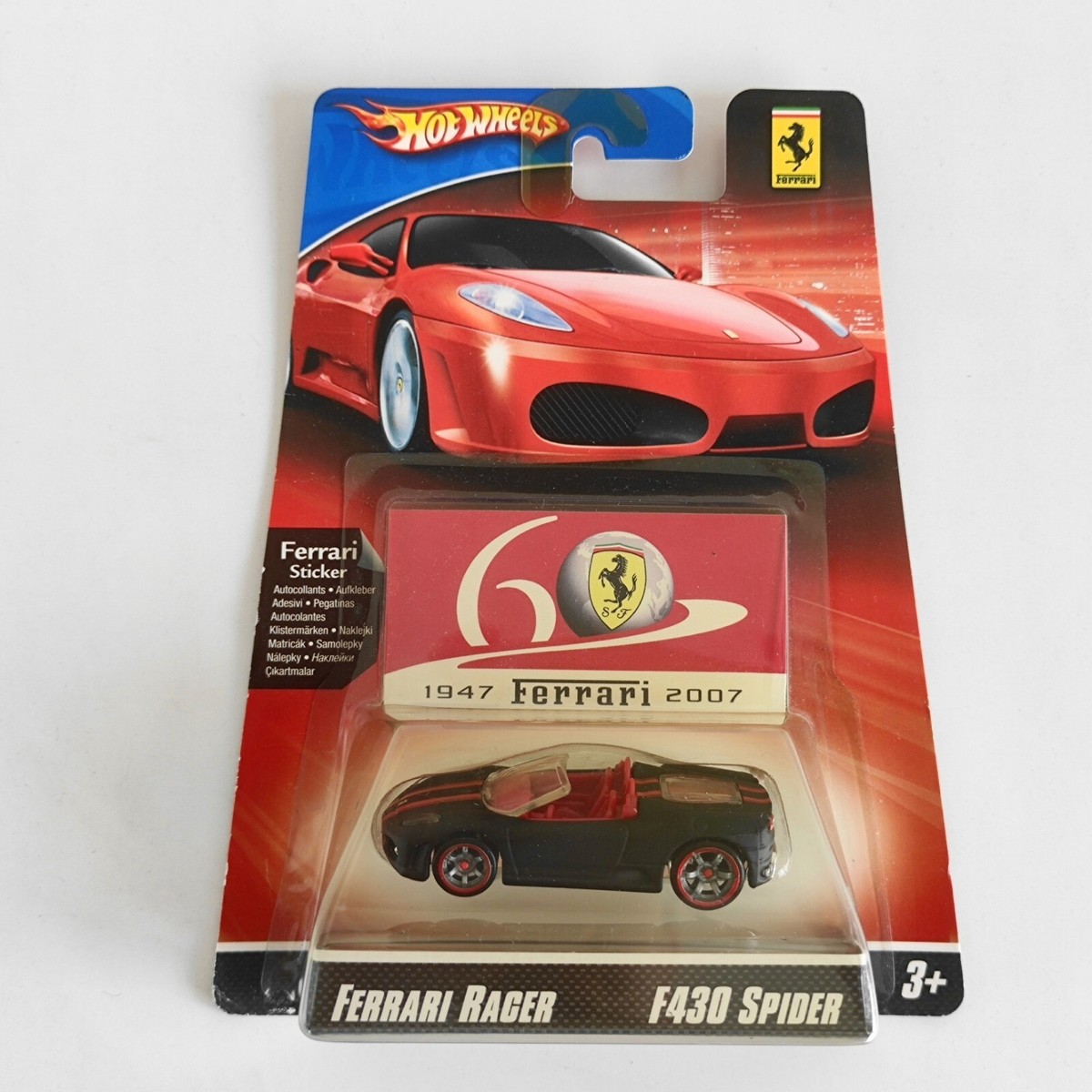 HOT WHEELS 2007 FERRARI RACER #8 F430 SPIDER BLACK | eBay