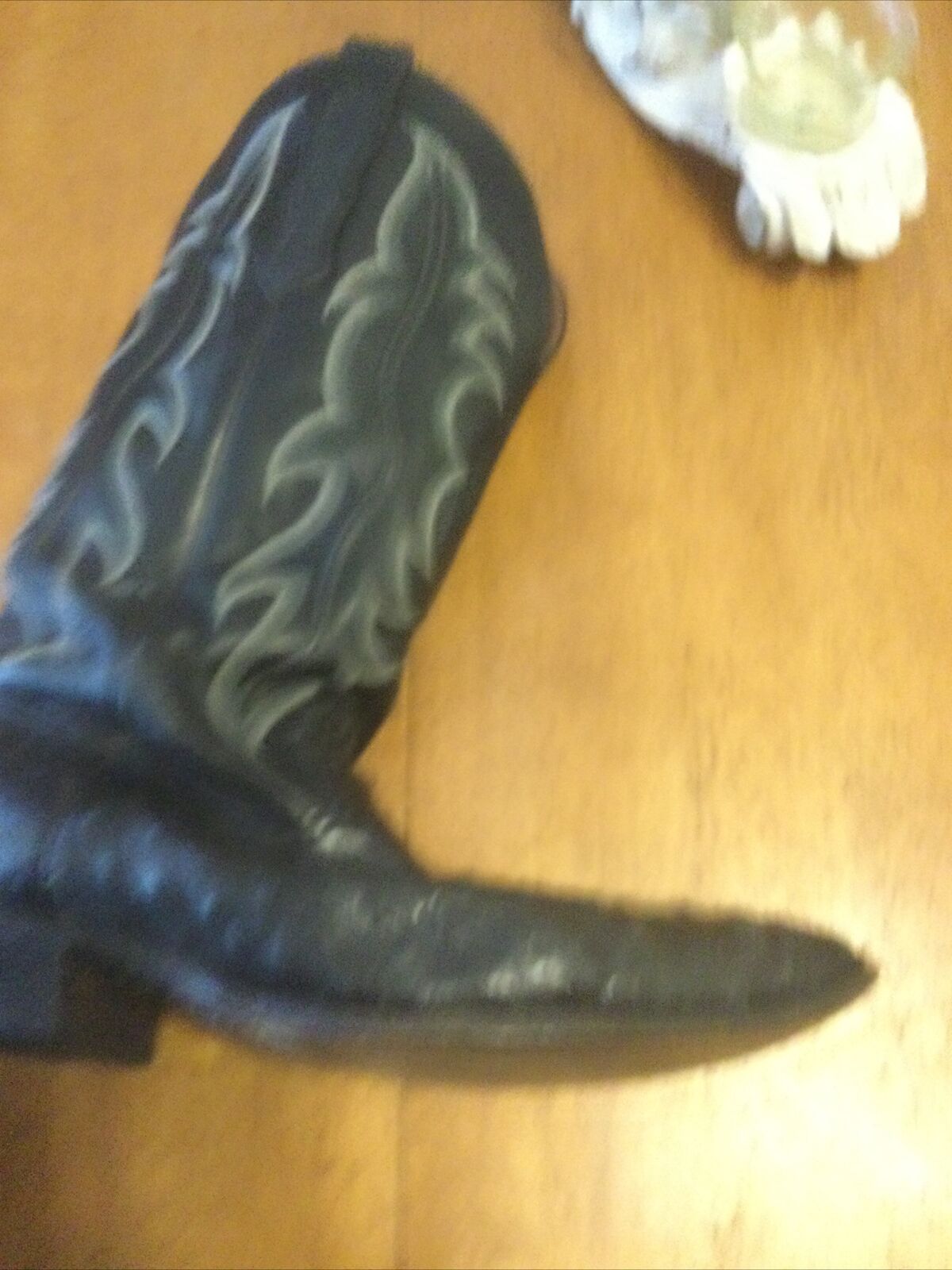 Nocona Boots Ostrich Black Leather Cowboy Western Boo… - Gem