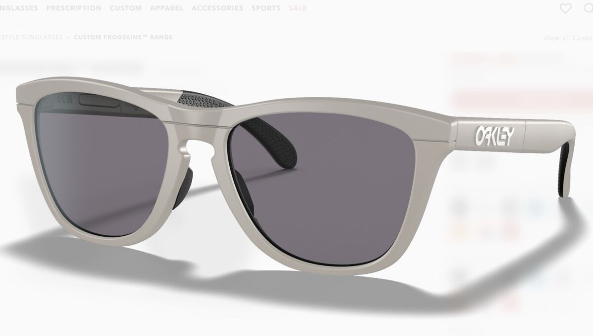 Oakley Frogskins Range Custom Matte Cool Grey PRIZM Grey Oakley Frogskins Range Custom Matte Cool Grey PRIZM Grey