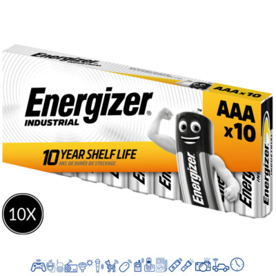 100 x Energizer Industrial AAA Micro Alkaline MN2400 L92 1,5V im Karton