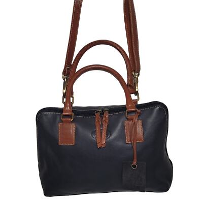 Rowallan Navy blue handbag with a removable strap. 
