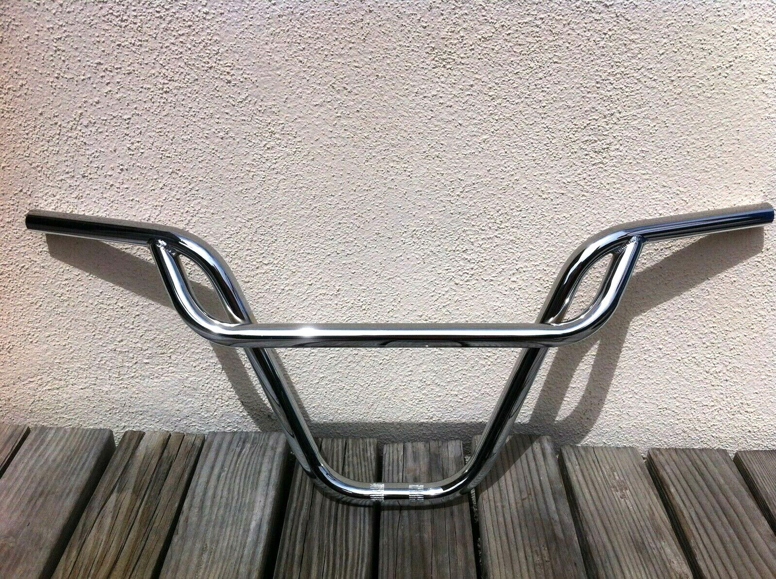 CHROME BICYCLE FREE STYLE HANDLEBAR PRETZEL 22.2MM BMX LOWRIDER CRUISER