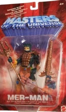2001 Mattel MOTU Master of the Universe Mer-Man Action Figure MOC VTG New Sealed