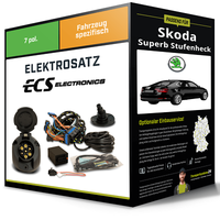 Elektrosatz 7-Pol Spezifisch für Skoda Superb Stufenheck 03.2008-04.2015
