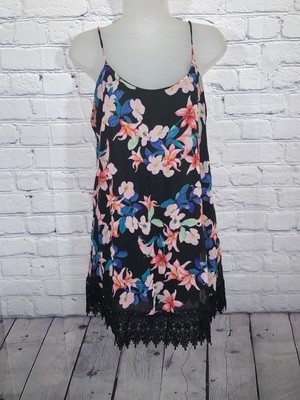 floral fringe dress