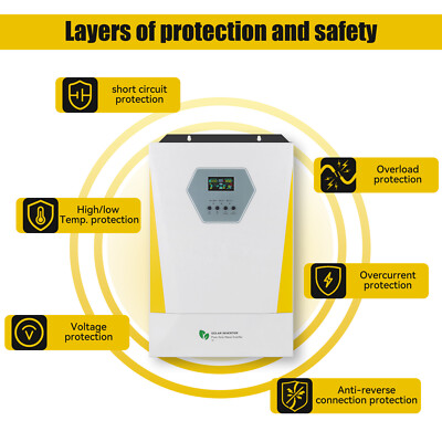 EASUN POWER Hybrid Solar Inverter 6200W 48V Reine Sinus Welle Inverter 80A MPPT Solar Laregler für PV Solar Panel Dropship  13