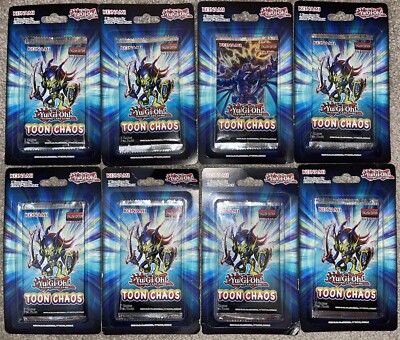 Yugioh Yu-Gi-Oh English Toon Chaos 1st first edition booster packs x 8  *SEALED* | eBay