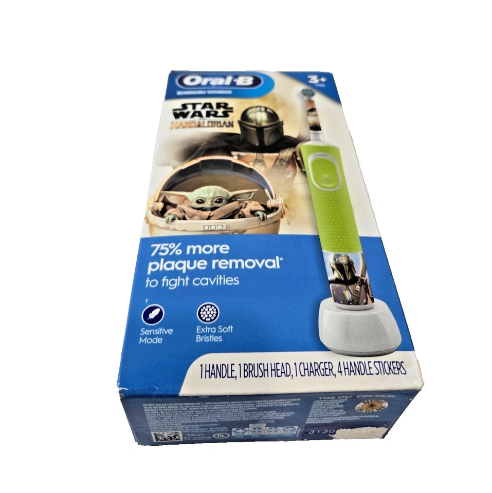 Cepillo de dientes eléctrico Oral-B para niños con Star Wars The Mandalorian para niños 3+ Foto 3 de 4