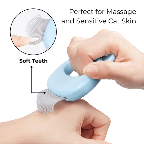 Pro Pet Cat Dog Massage Shell Comb Grooming Hair Removal Shedding Cleaning Brush - Picture 6 of 14