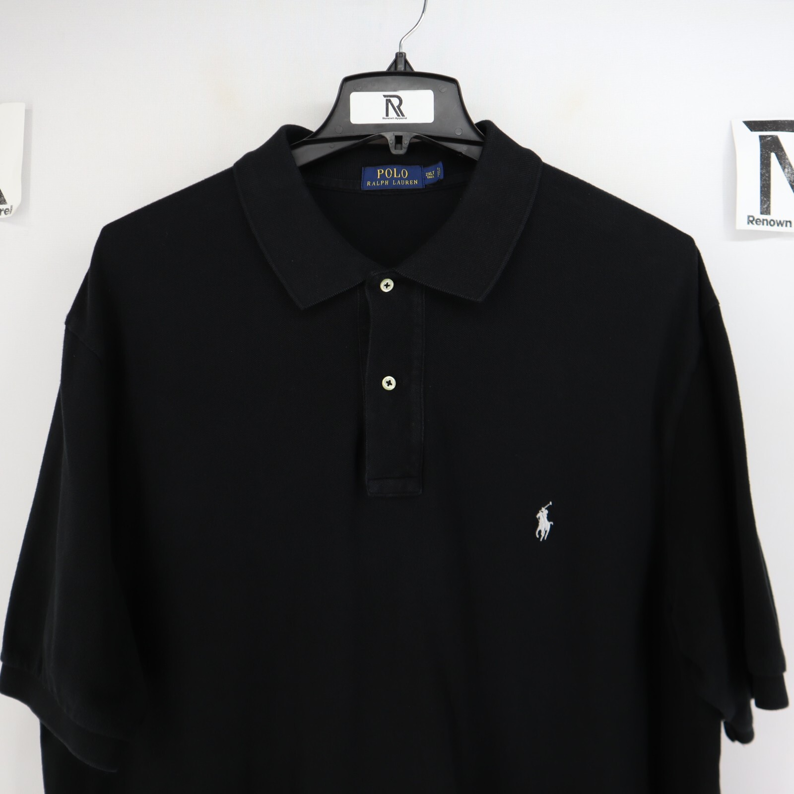 Mens Polo Ralph Lauren Polo Shirt Size 2XLT 2XL TALL Golf Black Casual