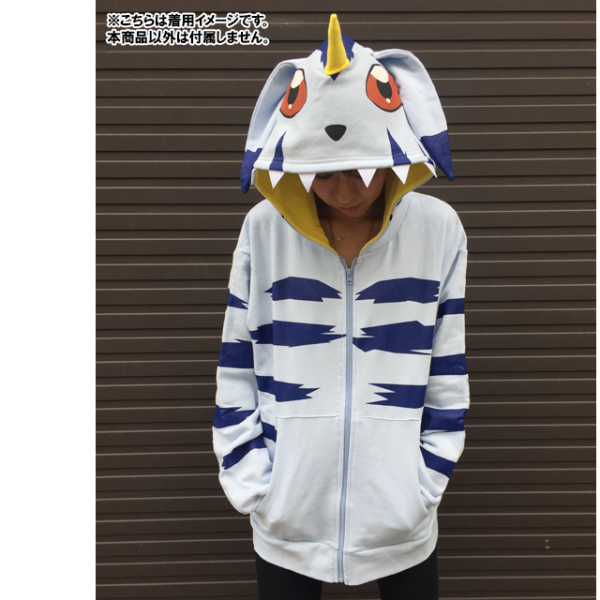 Mens Hoodies Gabumon Hoodie Digimon Adventure Gabumon Hoodie For