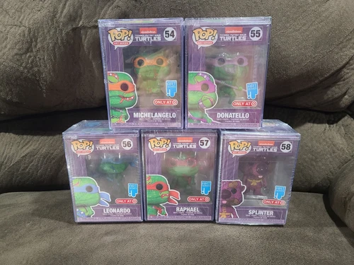 Funko Pop Tmnt Art Series all 5