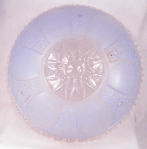 Blauer Glas Decken Lampenschirm klar dreifach Kette hängend Blumen Retro Vintage 1 - Bild 2 von 8