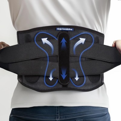 Strong Self-Heating Fit Lower Back Brace   Advanced Composite Fiber Suppor