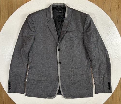 Marc Jacobs Mens Size 48 100% Wool Blazer Sport Coat Jacket Gray Made in Italy - Picture 1 of 11
