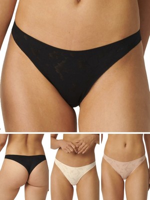 Sloggi Brazilian Briefs ZERO Lace Mid Rise Stretch Knickers Brief Lingerie
