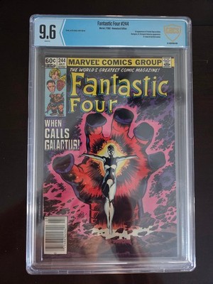 Fantastic Four #244 Newsstand CBCS 9.6 NM+ | 1st Frankie Raye as Nova | Key!