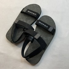 Coach Leather Upper Black Sandals for Men for sale | eBay display picture 1