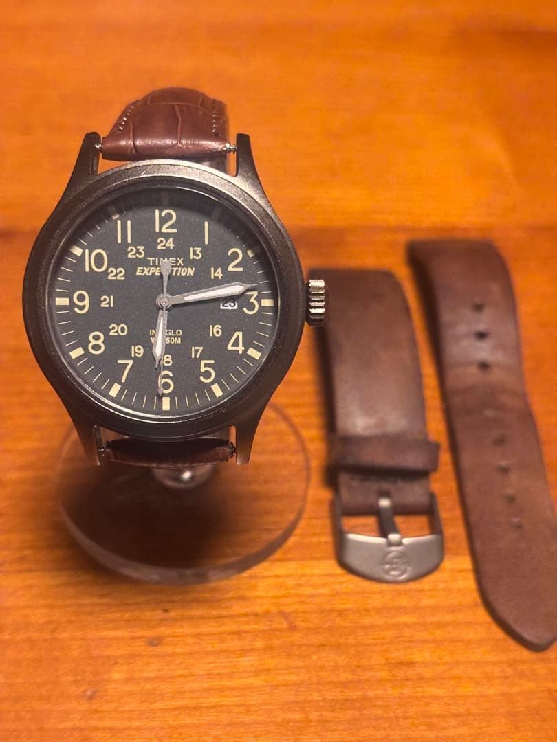 Timex Expedition Men's Watch 40mm Quartz Analog Used Brown Band