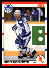 1990-91 Score American Lou Franceschetti #266 Toronto Maple Leafs NHL Hockey