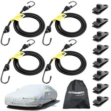 4 Stück Spanngummi mit Haken Gepäckspanner Spannseil Set  für Autobedeckung Boot