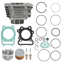 Cylinder Pistons Top End Rebuild Kit for Honda TRX300 Fourtrax FW 4x4 2x4 88-00