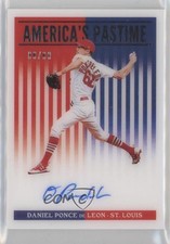 2019 Panini Chronicles America's Pastime /99 Daniel Ponce de Leon Auto 0s3