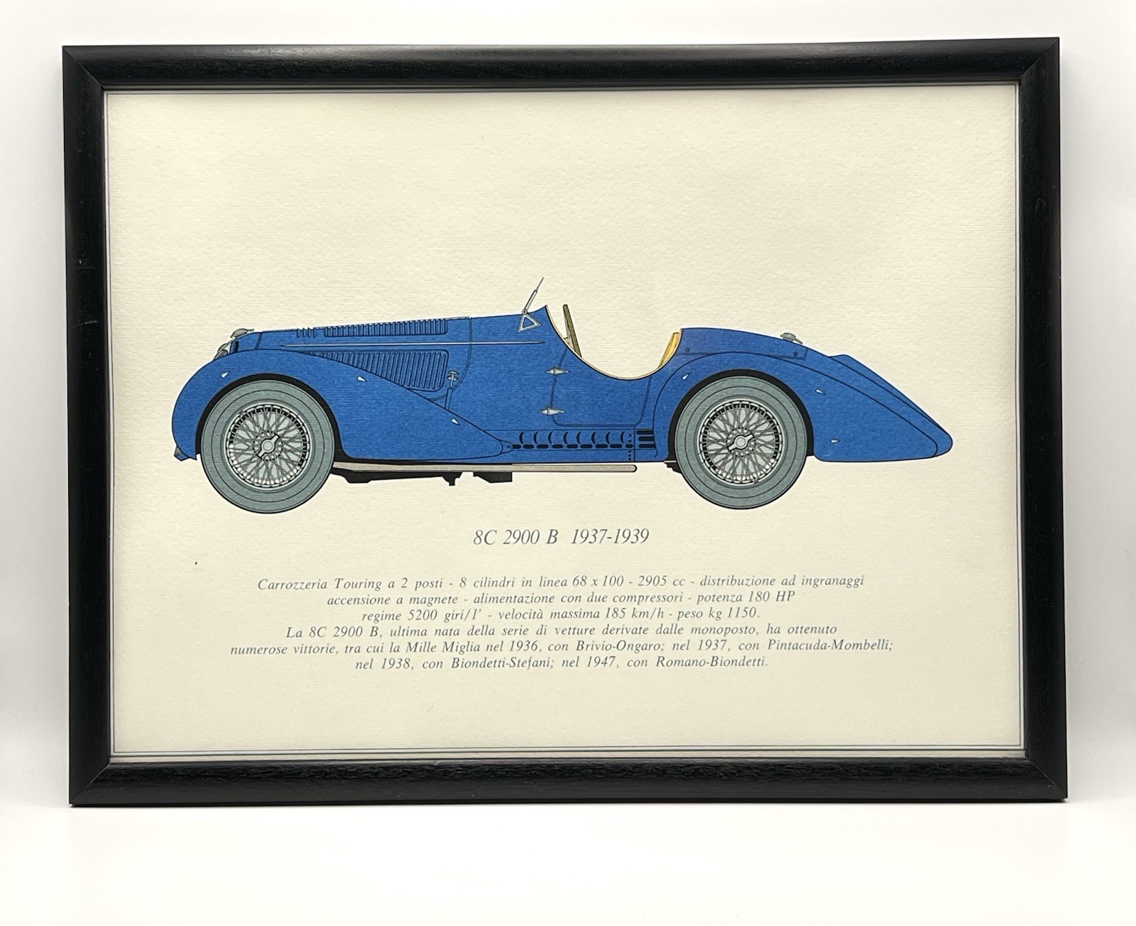 Alfa Romeo 8C 2900 B 1937-1939 Framed Print