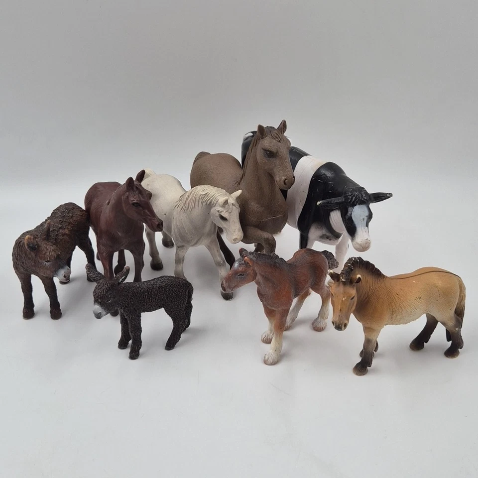 De colección Años 90 2000 Scleich Safarai LTD y Otras Marcas Animal Alce Jirafa Ballena Bichos Foto 3 de 4