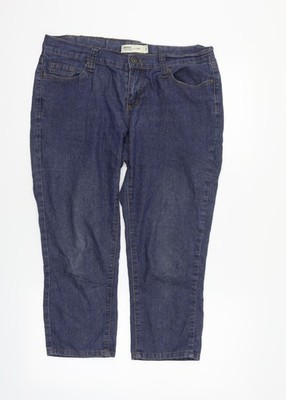 Janina Denim Damen Blau Cropped Jeans Größe 12 L22 in