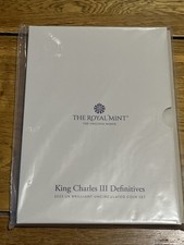 2023 King Charles III UK Definitive 8-Coin With Salmon 50p  with Privy Mark BU 