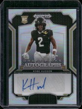 2025 Panini Prizm Draft Picks #DPA-KHN Kobe Hudson Draft Picks Autographs