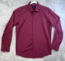 Men's Nautica Long Sleeve Button Up Slim Fit Shirt Medium 15x15 1/2
