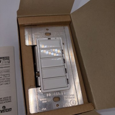Leviton 17700-MOI Ivory On/Off Preset Monet 4-Scene Selector MicroDim Controller