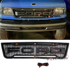 Upgrade Front Bumper Grill for 2003-2007 Ford E150 E250 E350 Grille raptor style