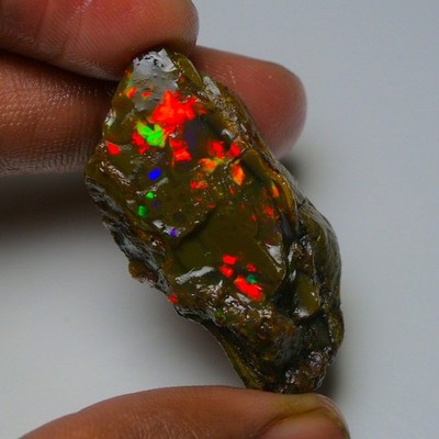 Stunning Ethiopian Opal Rough 40.60 Cts, Large Oil Opal Specimen Natural Opal