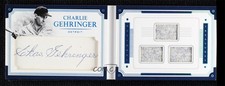 2017 Panini National Treasures Trios 3/4 Charlie Gehringer #LCBM-CG Auto HOF 0c3