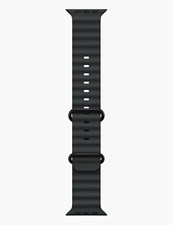 Black Silicone Sport Strap Band for Apple Watch Smartwatch Band Only
