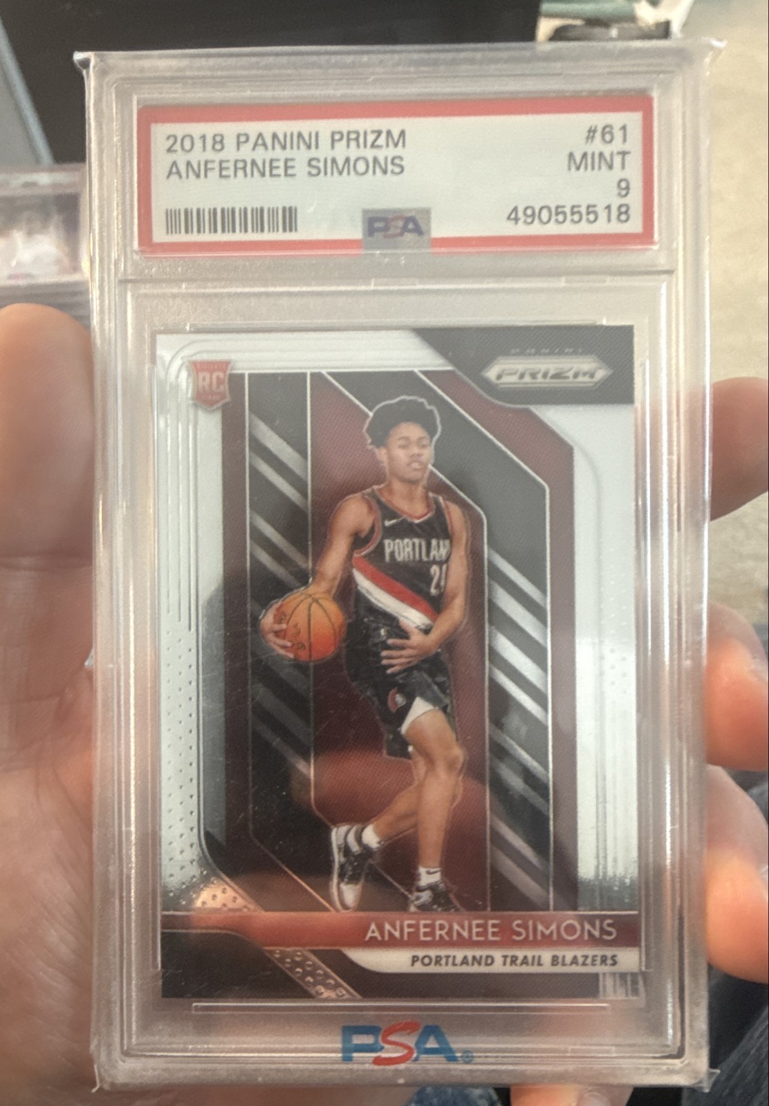 2018-19 Panini Prizm - Anfernee Simons #61 (RC)