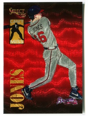 1995 Select Can't Miss #CM11 Chipper Jones Atlanta Braves