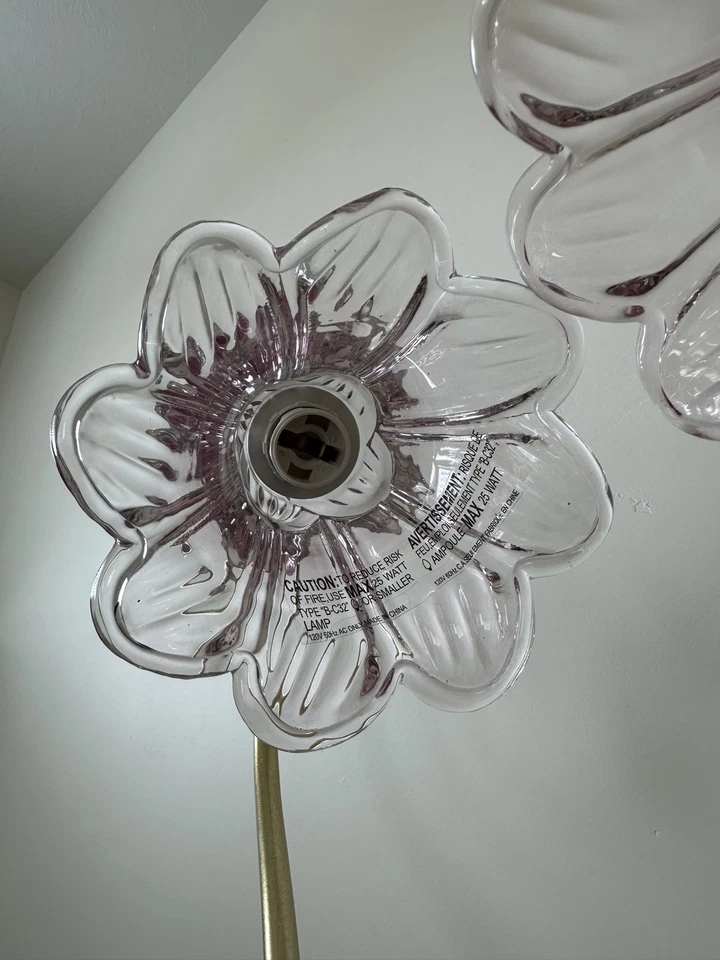 Karma Home Viral TikTok Pink Flower Lamp Single Lamp - Image 3 of 4