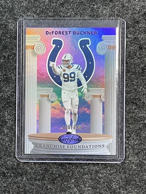 2025 Panini Certified #FFO-DBR DeForest Buckner Foundations Mirror Purple #/299