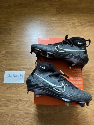 Nike Alpha Huarache NXT Black Metal Baseball Cleats DJ6517-010 Men s Size 8 NEW