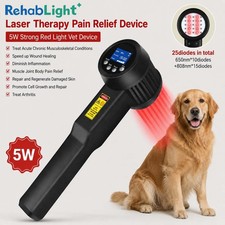 5W Cold Laser Therapy 10pcs 650nm 15pcs 808nm Pet Dog Back Pain Relief Machine