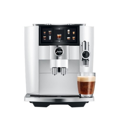 Jura J8 Twin Automatic Espresso and Coffee Machine Diamond White