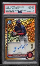 2022 Bowman Chrome Gold Mini-Diamond Refractor 19/50 Eddinson Paulino Auto 0v2l