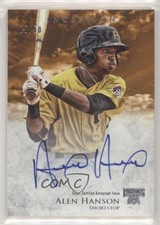 2013 Bowman Inception Prospect Auto Orange 5/50 Alen Hanson #PA-AH Auto km4