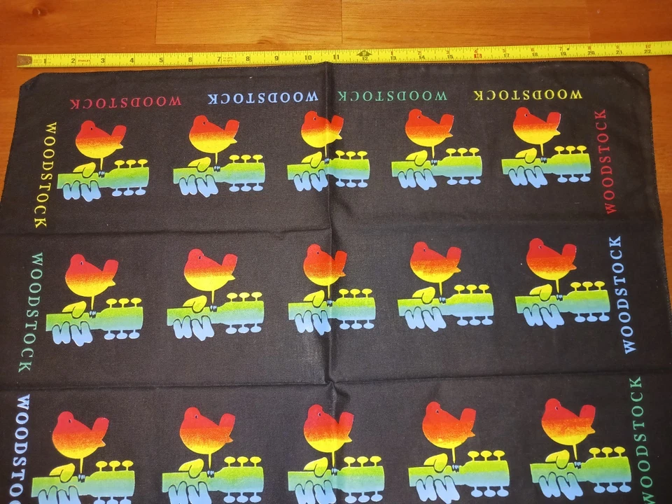 RARE NWOT Woodstock Bandana 1994 Vintage Rock Folk Music Festival Souvenir - Image 3 of 4