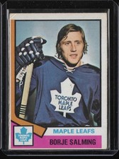 1974-75 O-Pee-Chee Borje Salming #180 HOF Toronto Maple Leafs Rookie Card RC. rookie card picture